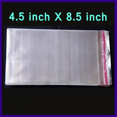 50 Pieces Of 4.5 Inch x 8.5 Inch Banknote Currency Plastic Transparent Sleeves With Seal