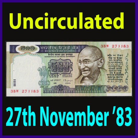 H-3, Gandhi March Rangarajan 500 Rupees Note